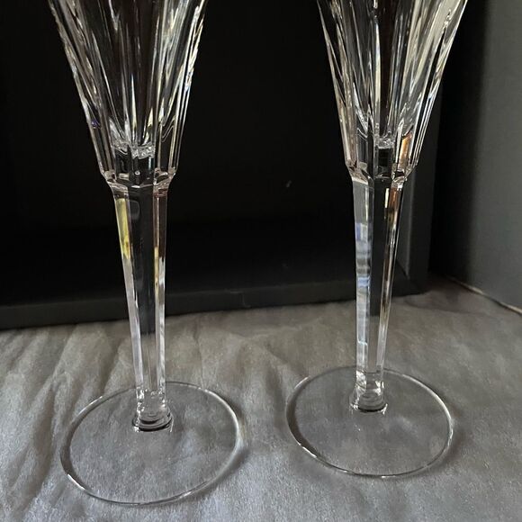 Waterford Crystal Millennium Collection A Toast Year 2000 Champagne Flute Set - Picture 7 of 15